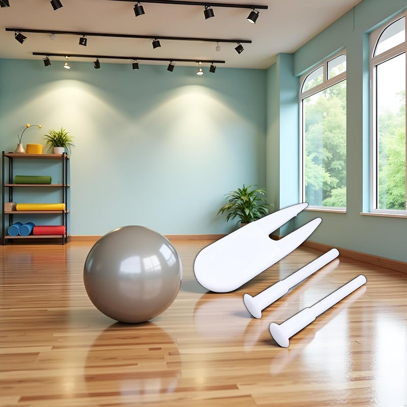 Wentoenapp 3 Pcs White Exercise Ball Plug Set, Yoga Ball Air Stopper, Exercise Ball Valve Plug, Exercise Ball Plug Puller, Yoga Ball Pin Plug, Yoga Ball Air Plug, Exercise Ball Accessories - Image 5